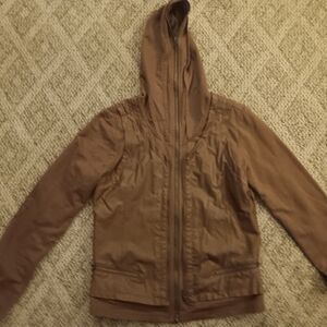 Jacket some leather on it